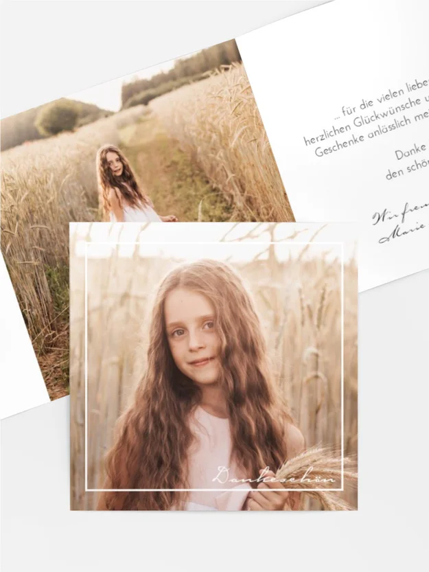 Dankeskarte Kommunion Heiliges Brot