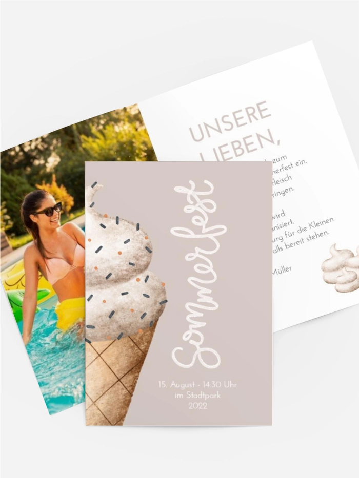 Einladung Sommerfest Eiszeit Einladung Sommerfest Eiszeit