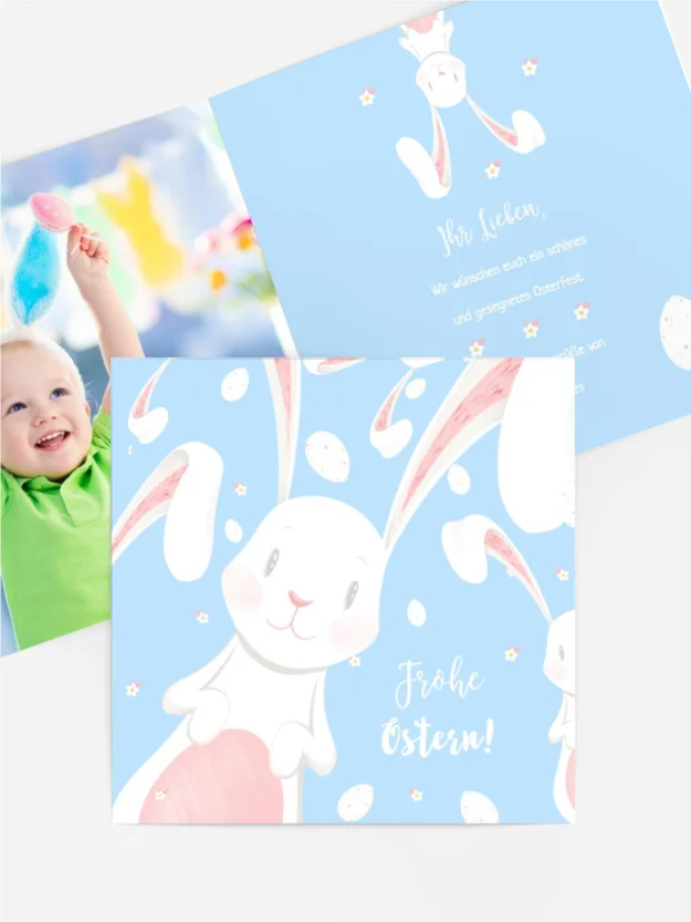 Osterkarte Farbenduett Osterkarte Farbenduett