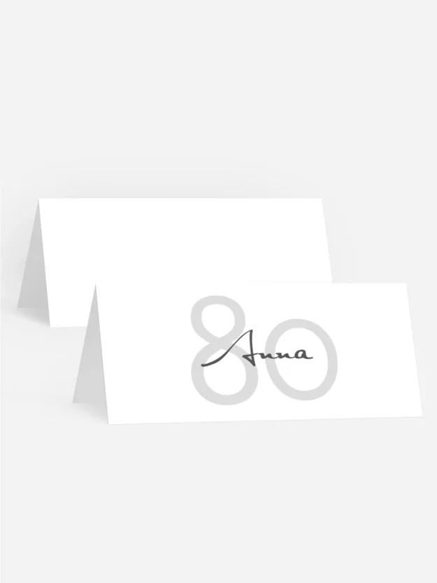 Tischkarte Geburtstag Fotofront