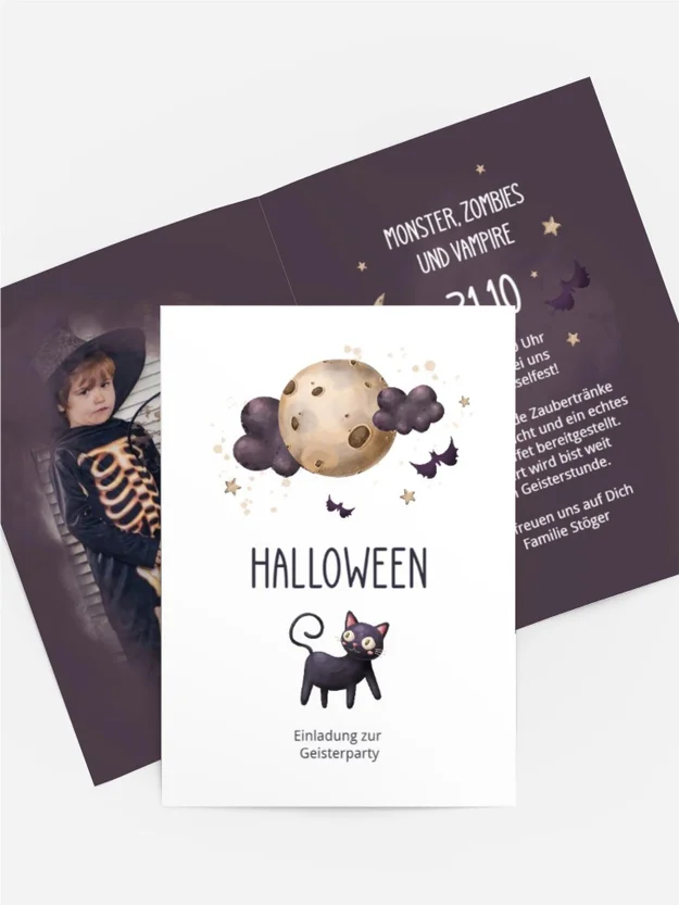 Halloween Einladung Der Vollmond Halloween Einladung Der Vollmond