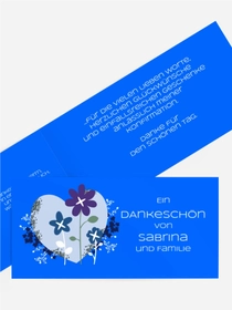 Dankeskarte Konfirmation Herz