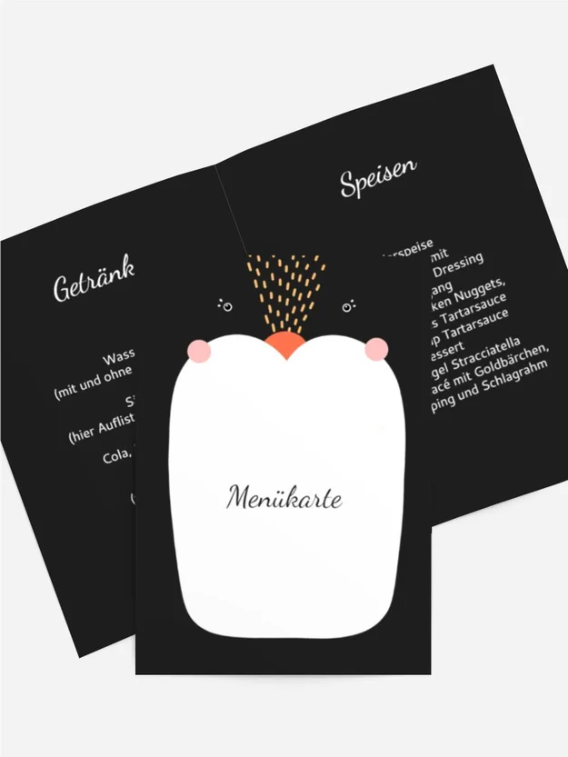 Menükarte Geburtstag Skunks Bauch Menükarte Geburtstag Skunks Bauch