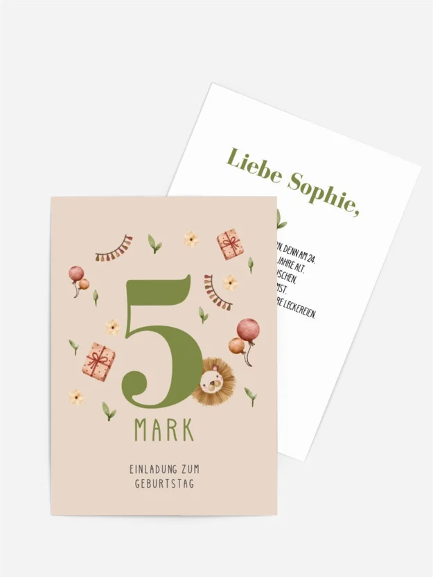 Geburtstagseinladung Spielset