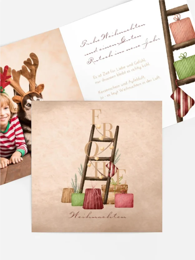 Weihnachtstrittleiter