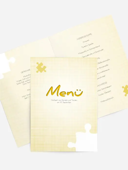 Menükarte Puzzle