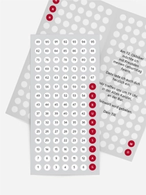 Geburtstagskarte Zahlenspiel