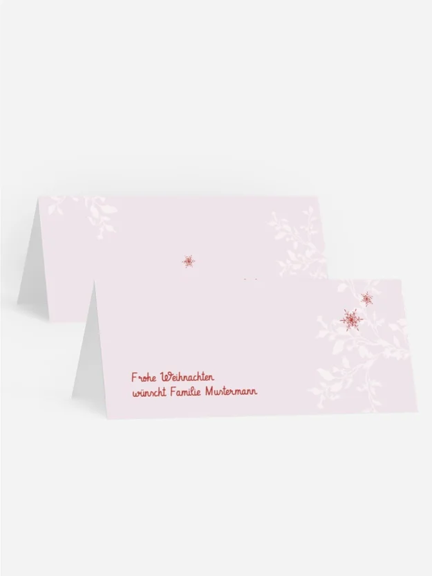 Weihnachtstischkarte Deko