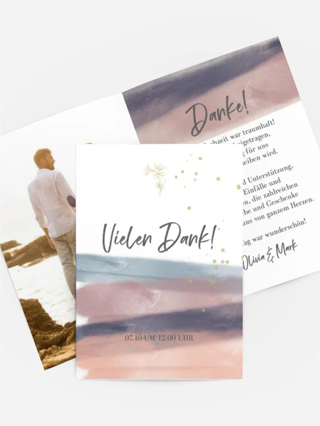Dankeskarte Wüstenlichter