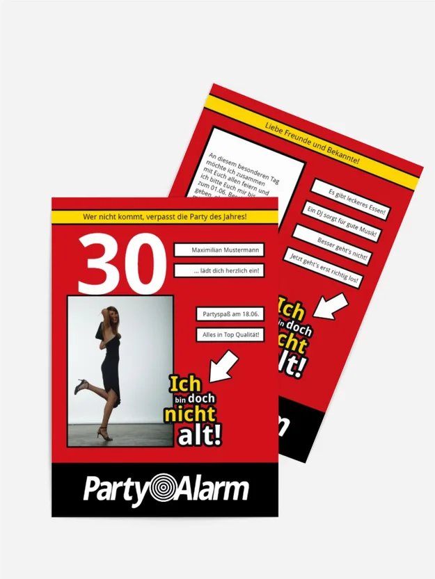 Geburtstagseinladung Ich bin doch nicht alt! Foto 30