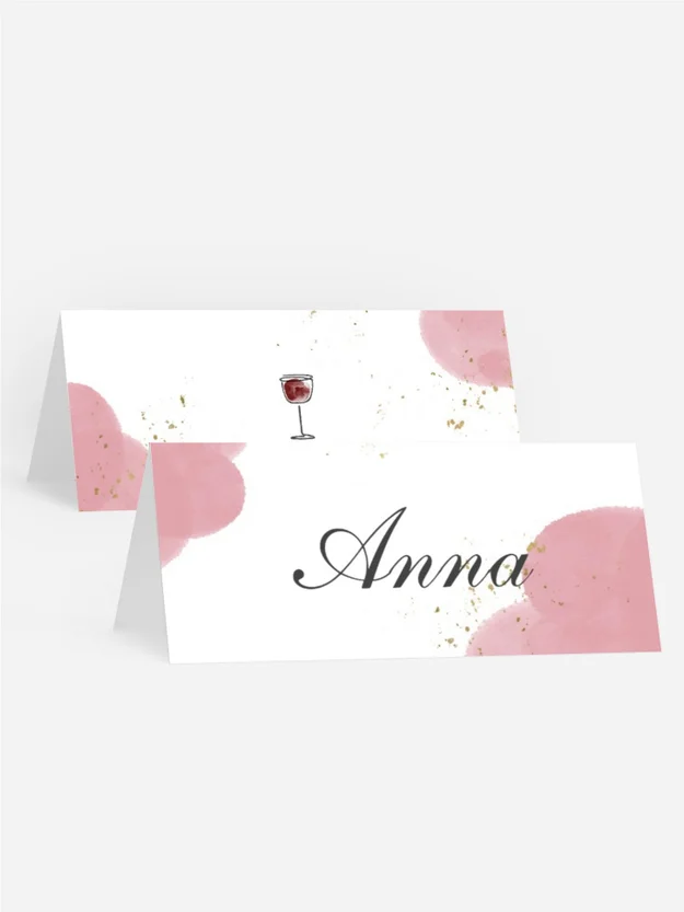 Tischkarte Geburtstag Eine freundliche Einladung