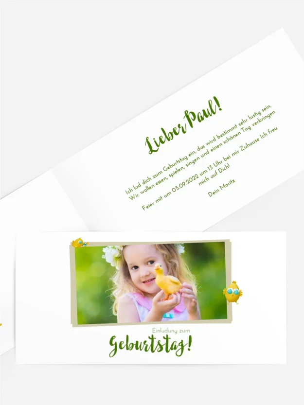 Geburtstagseinladung Lustiges Huhn