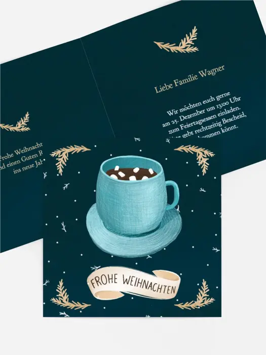 Weihnachtseinladung Stille Nacht