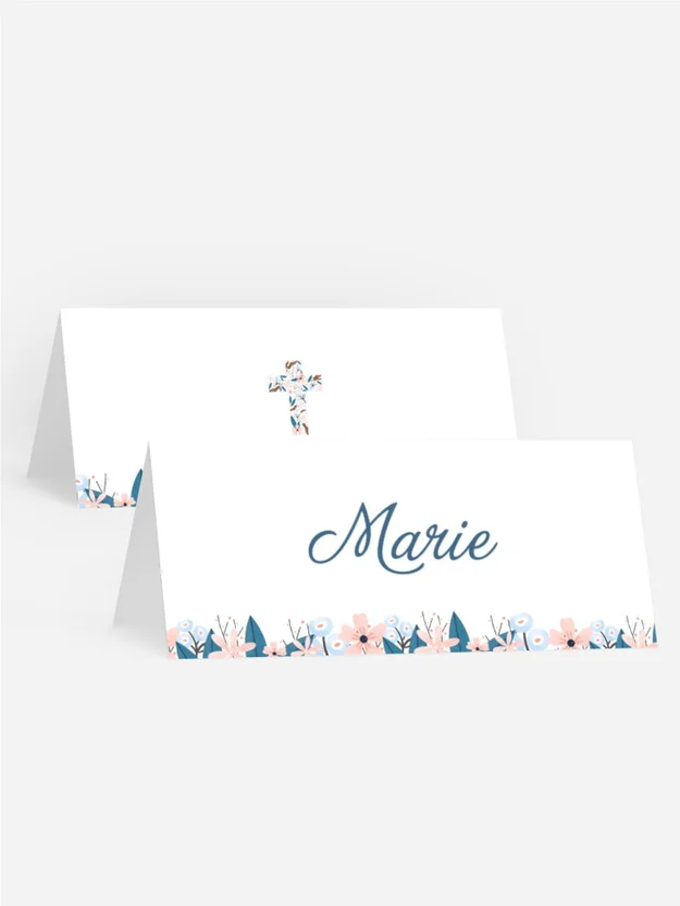 Tischkarte Konfirmation Kreuzblüte Tischkarte Konfirmation Kreuzblüte