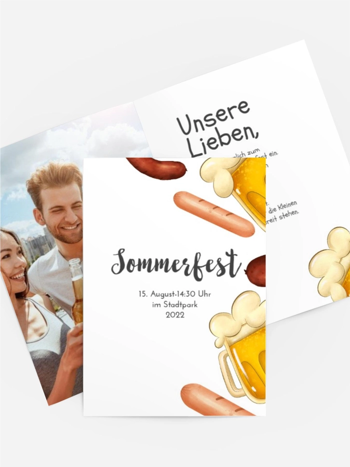 Einladung Sommerfest Bierparty Einladung Sommerfest Bierparty