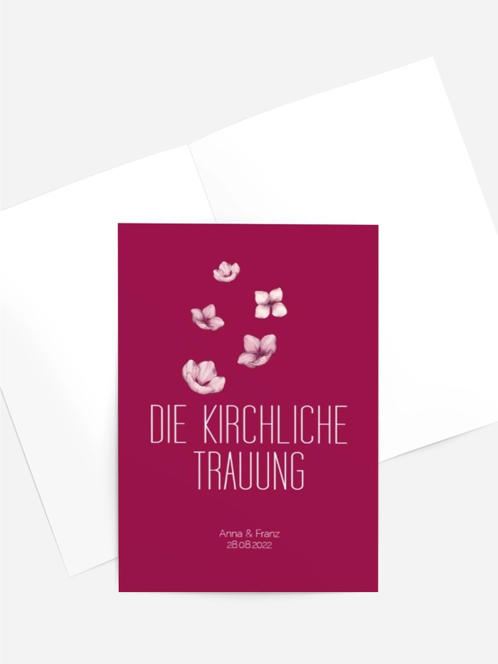 Kirchenheft Lila Hochzeit Kirchenheft Lila Hochzeit