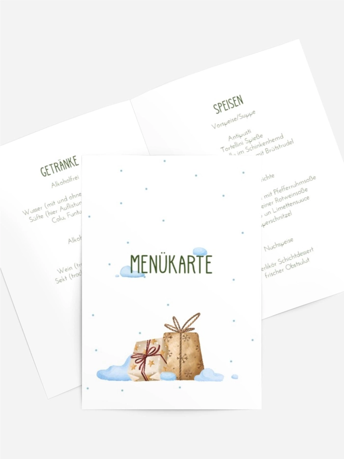 Menükarte Weihnachten Weihnachtsreise Menükarte Weihnachten Weihnachtsreise