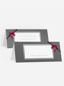 Tischkarte Ribbon