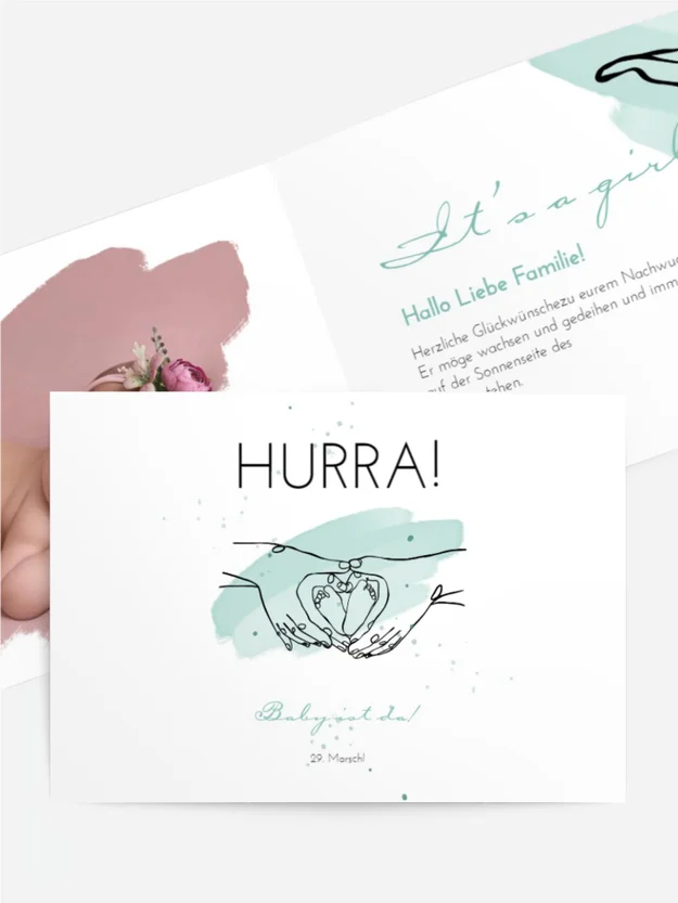 Babykarte Neugeboren Babykarte Neugeboren