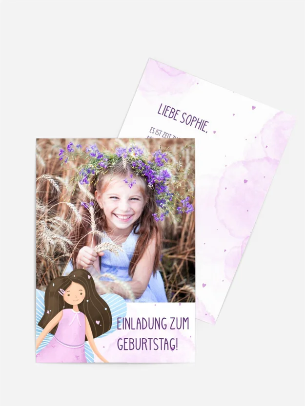 Geburtstagseinladung Schmetterlingsfee