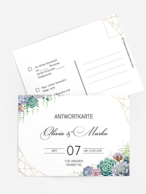 Antwortkarte Florale Geometrie