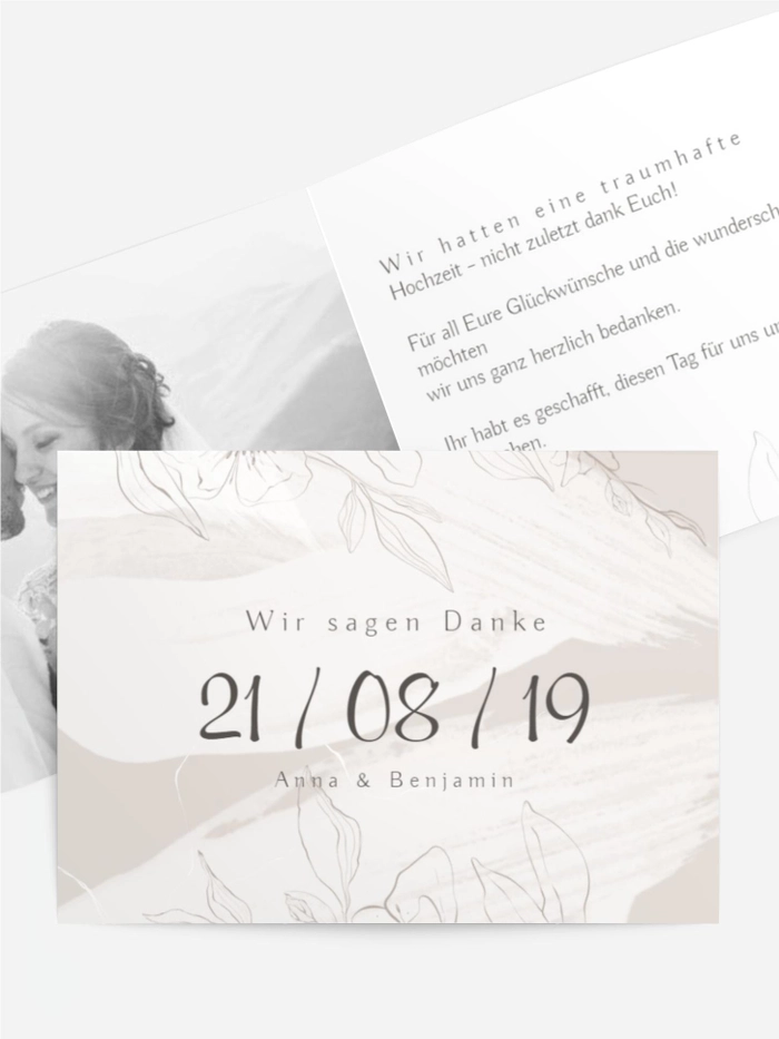 Dankeskarte Hochzeit "Apfelblüte" Dankeskarte Hochzeit "Apfelblüte"