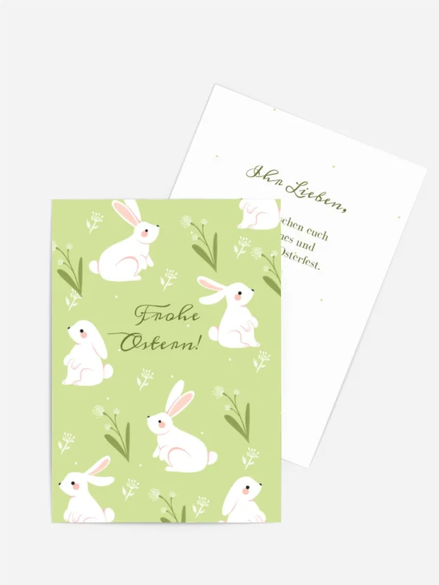 Osterkarte Osterhäschen Osterkarte Osterhäschen