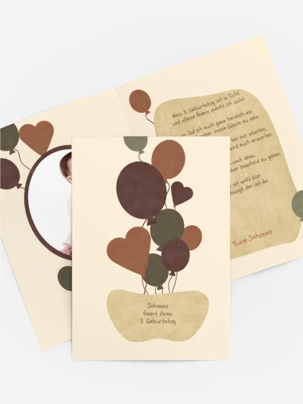 Geburtstagseinladung Airballoons Foto