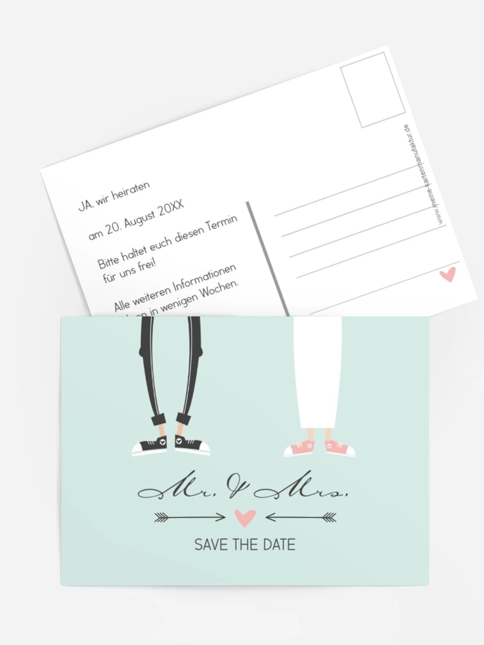 Save the Date Karte zur Hochzeit Pärchen Save the Date Karte zur Hochzeit Pärchen