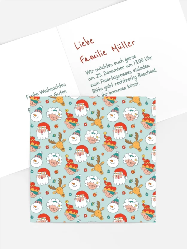 Einladung Weihnachten Weihnachtsgruppe