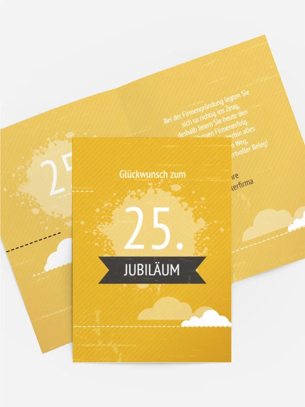 Jubiläumskarte Wolken