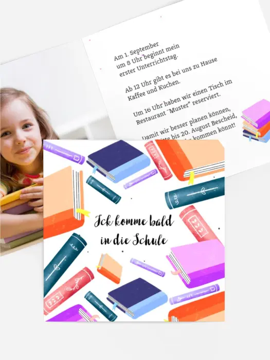 Einladungskarte Einschulung Card33MT