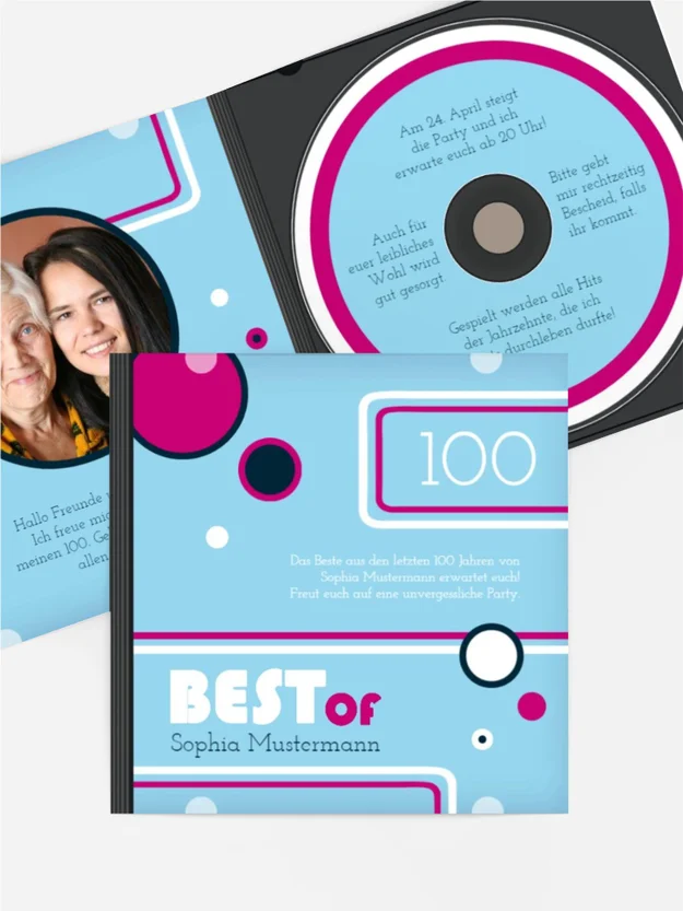 Geburtstagseinladung Best Of CD Foto 100