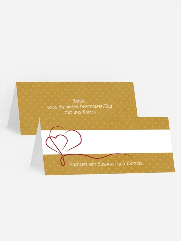 Tischkarte Gepunktet Tischkarte Gepunktet