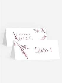 Weihnachtstischkarte Happy Xmas Weihnachtstischkarte Happy Xmas