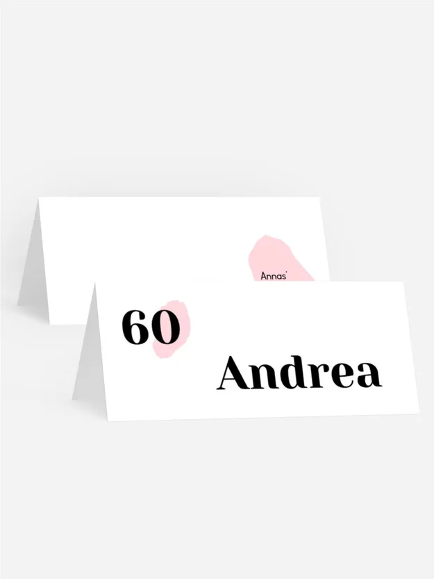 Tischkarte Geburtstag Unverwelkliche Blume