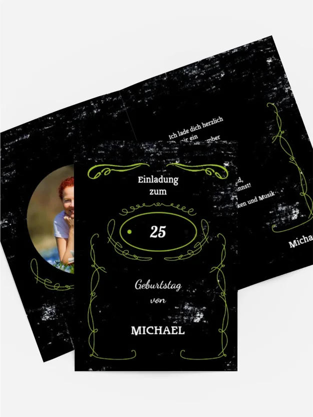 Geburtstagseinladung Jackcard Foto Geburtstagseinladung Jackcard Foto