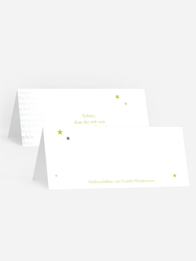 Weihnachts Tischkarte Schrift Weihnachts Tischkarte Schrift