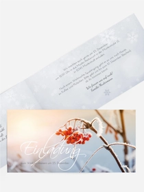 Weihnachtseinladung Reif