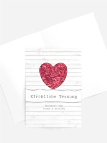 Kirchenheft Umschlag zur Hochzeit Mr+Mr