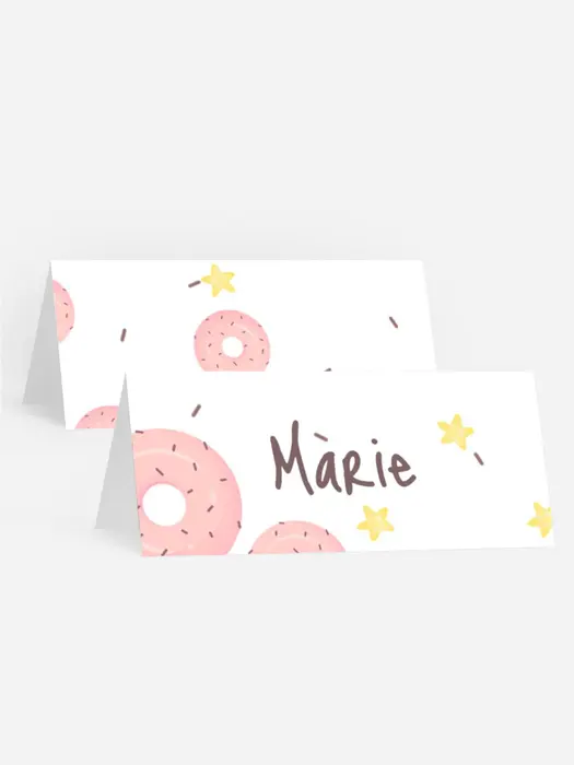 Tischkarte Geburtstag Doughnut Dream
