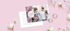 Wir sagen Ja - verspielte Hochzeitseinladungen in Rosa
