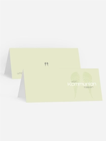 Tischkarte Kommunion Schutzengel