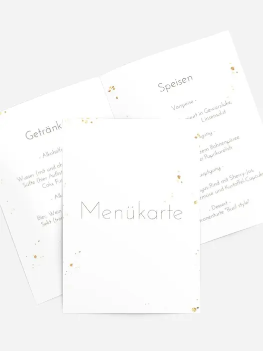 Menükarte Geburtstag Kugel Geheimnis