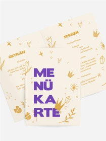 Menükarte Geburtstag Königlicher Feiertag