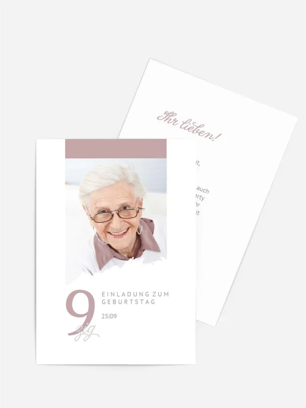 Geburtstagseinladung Einfach Klar