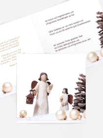 Weihnachtsgrußkarte Geschäft Weihnachtsengel