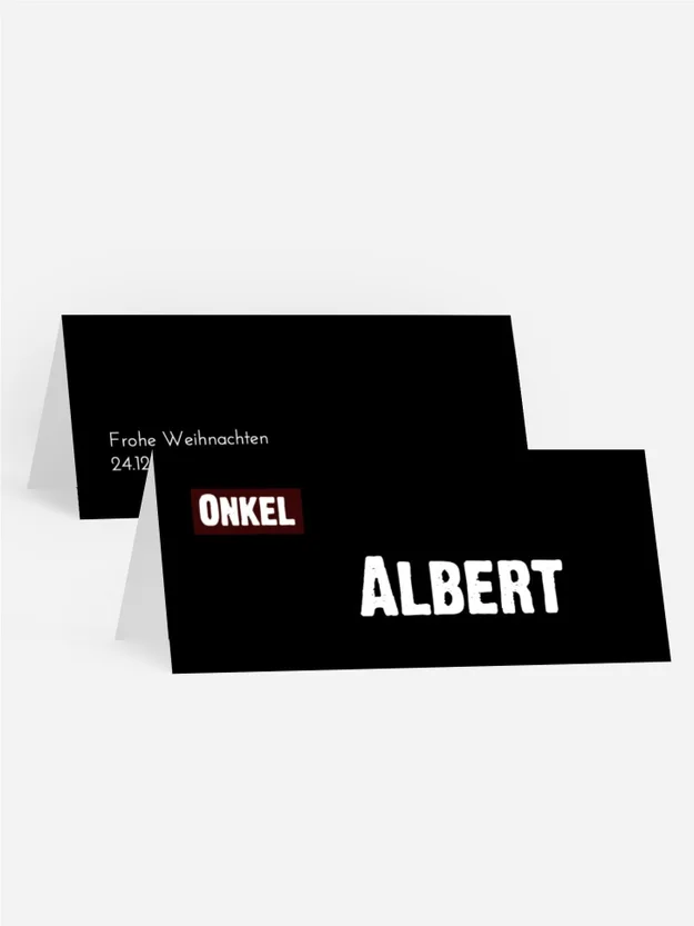 Tischkarte Weihnachten Festliche Tänze