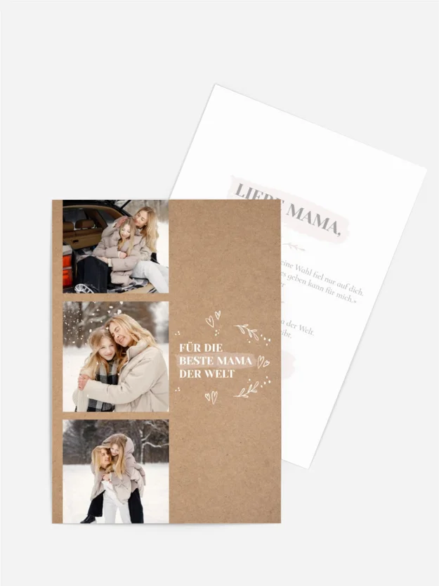 Grußkarte zum Muttertag Mutters Freude