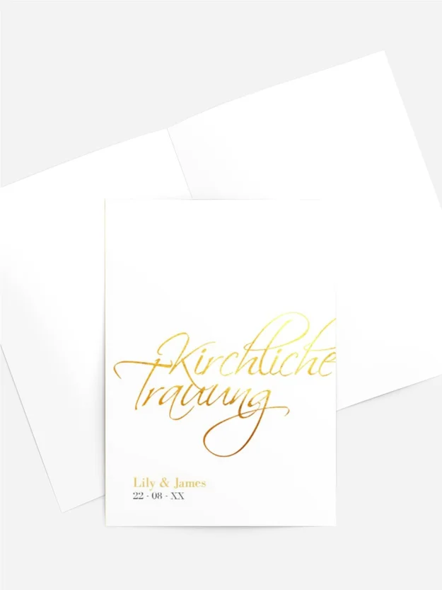 Kirchenheft Goldene Buchstaben